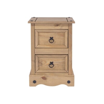 Small Bedside Cabinets 2 Drawers Premium Pine Furniture