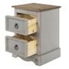 2 Draw Petite Bedside Cabinet Grey