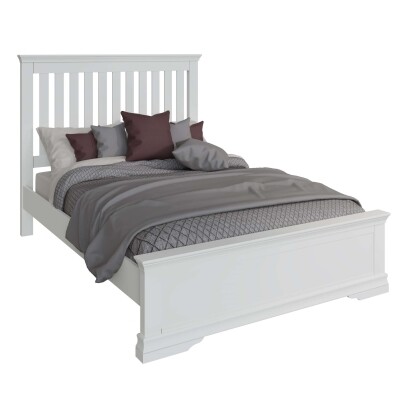 Double Bed White