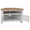 Corner TV Stand White