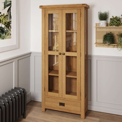 Oak Display Cabinet