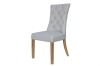 Curved Button Back Dining Chair - Natural - Image 4
