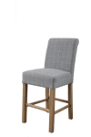 HO Bar Stool Check Grey - Image 2