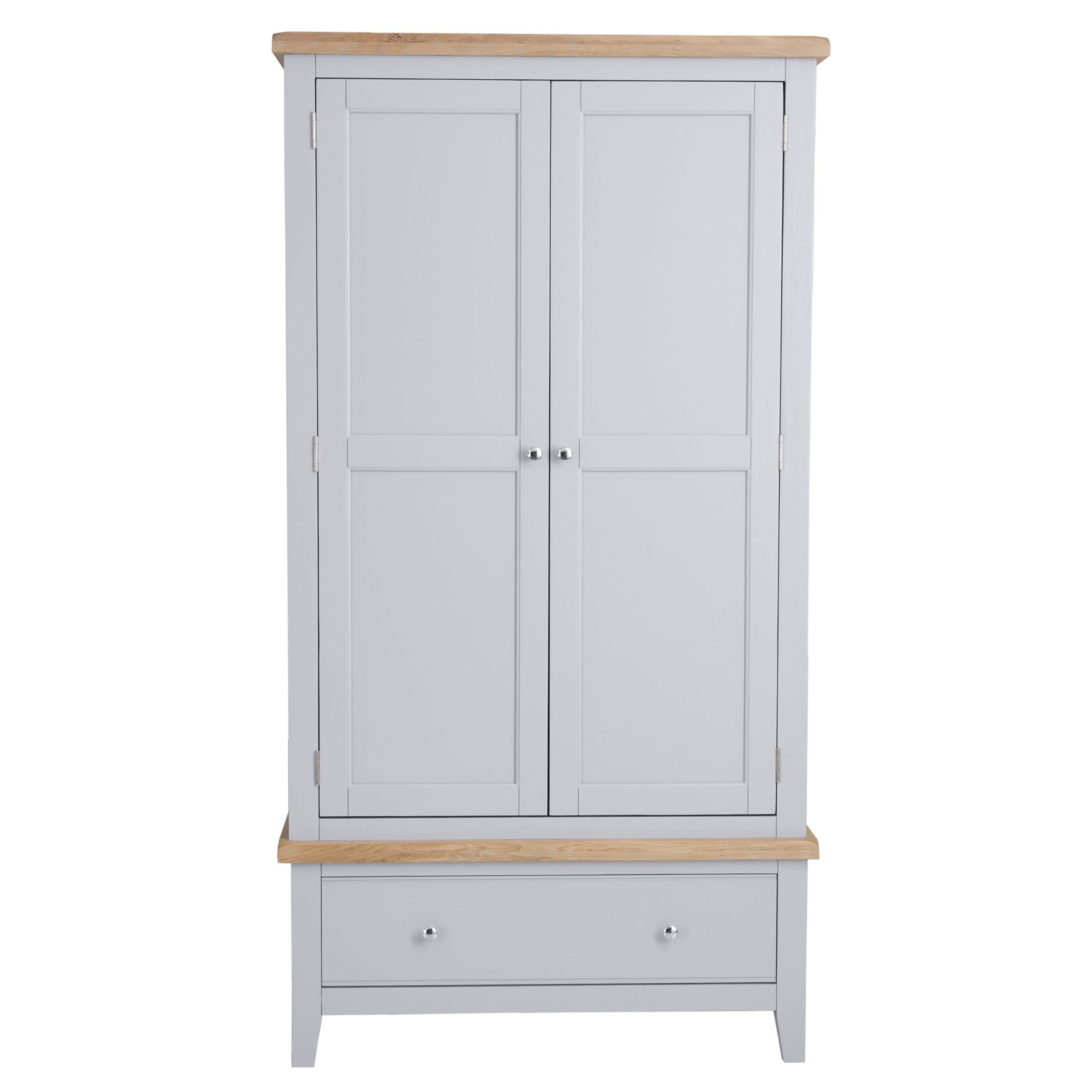 Modern Grey 2 Door Wardrobe - Spacious Storage Solution - Image 9