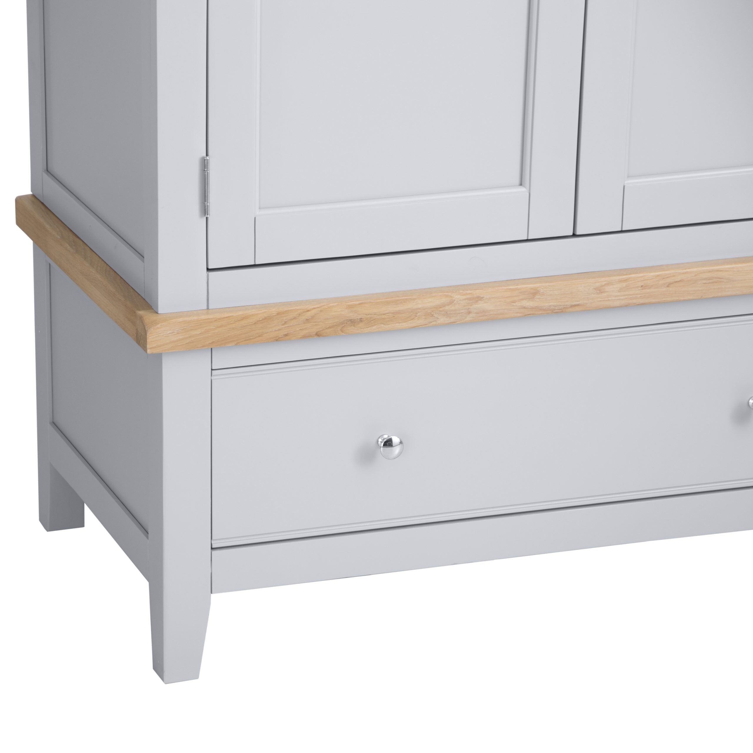 Modern Grey 2 Door Wardrobe - Spacious Storage Solution - Image 10