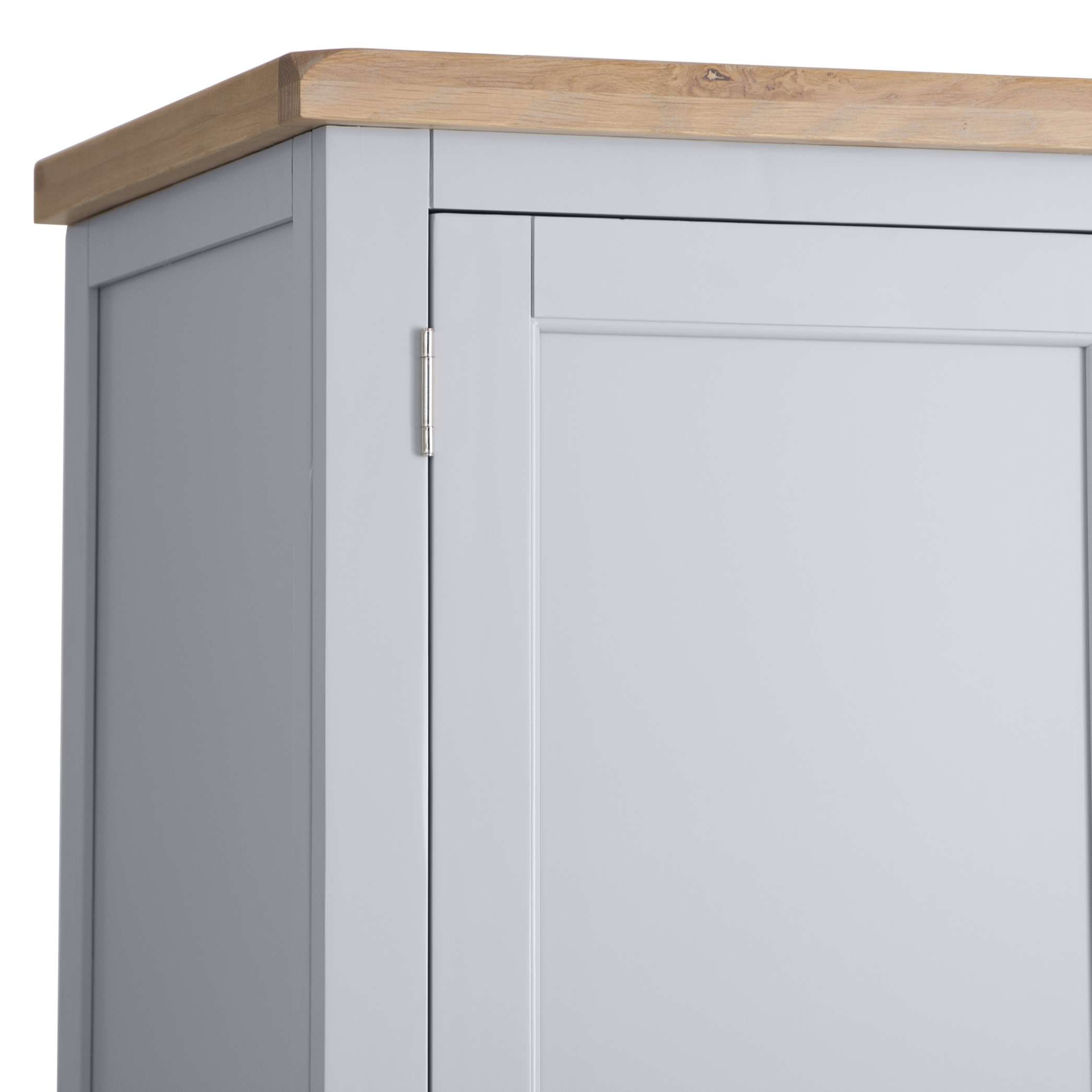 Modern Grey 2 Door Wardrobe - Spacious Storage Solution - Image 11