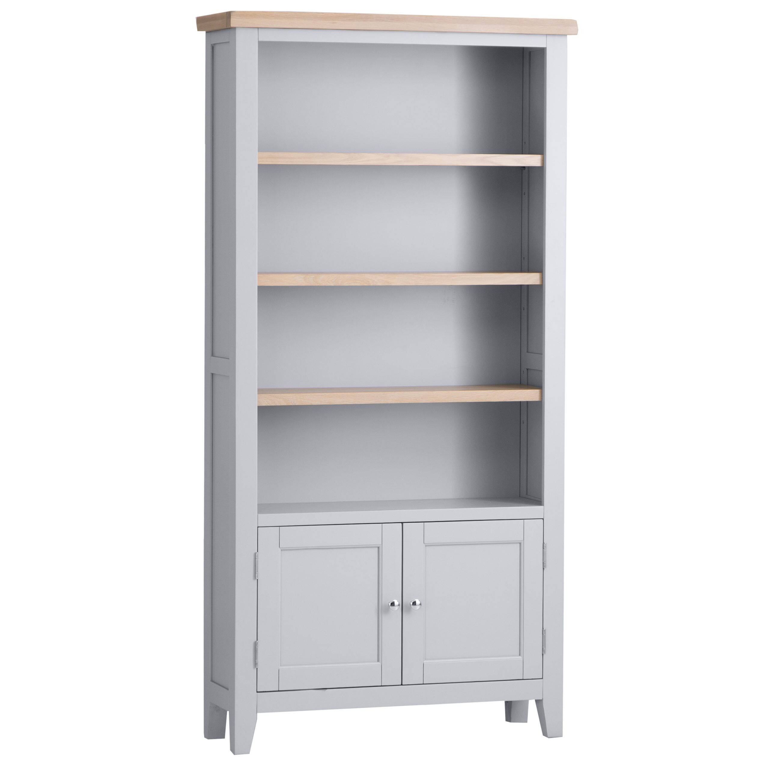Grey Book Shelf