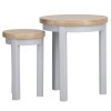 Contemporary Set of 2 Grey Nesting Tables | Space-Saving - Image 6