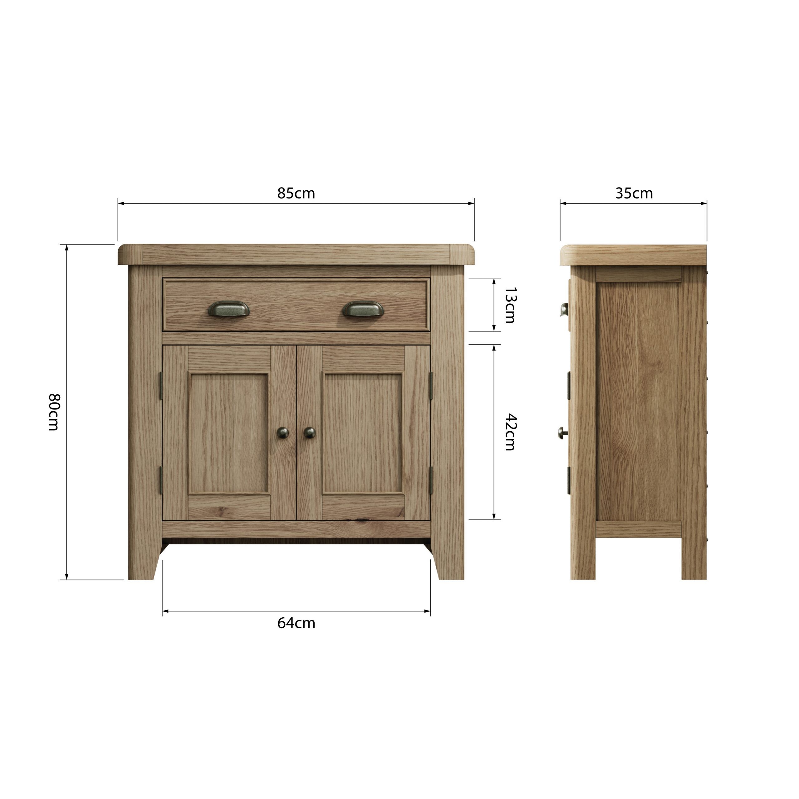 1 Drawer 2 Door Sideboard - Image 11