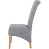 Scroll Back Dining Chair - Grey - Image 5