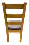 Solid Oak Ladder Back Dining Chairs - Traditional Wood Design - Image 6