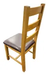 Solid Oak Ladder Back Dining Chairs - Traditional Wood Design - Image 7