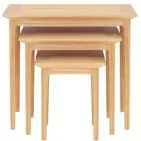 Light Oak Nest Of 3 Tables