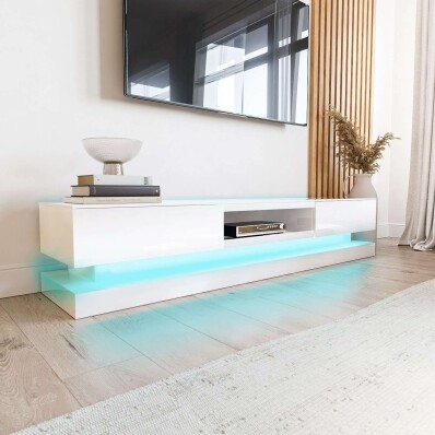 White High Gloss TV Stand