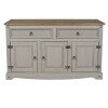 Wooden Sideboard in Grey 3 Doors