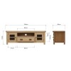 Large Oak TV Unit
