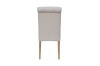 Button Back Scroll Top Dining Chair - Natural - Image 4