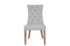 Curved Button Back Dining Chair - Natural - Image 2