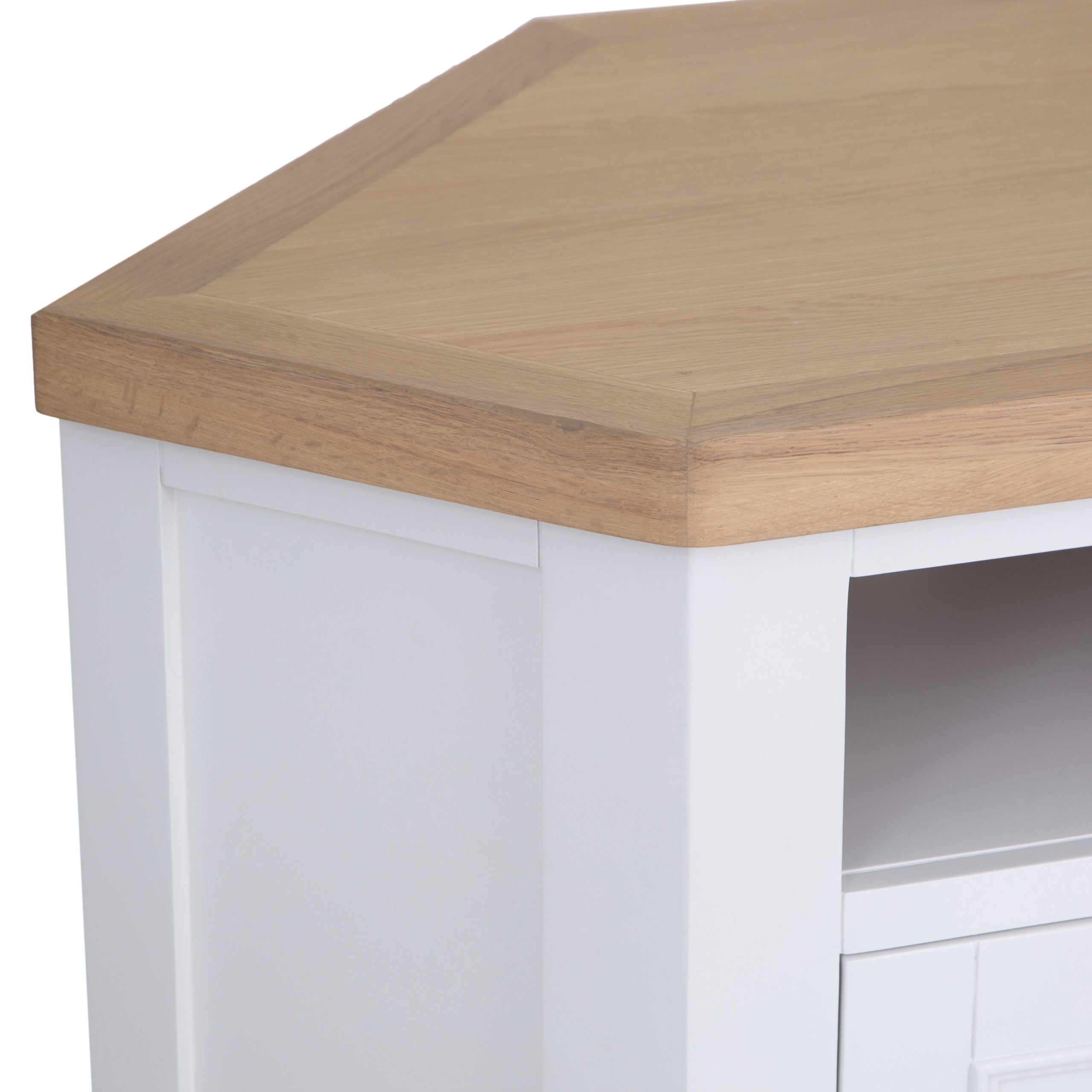 White Oak Corner Tv Stand - Image 6