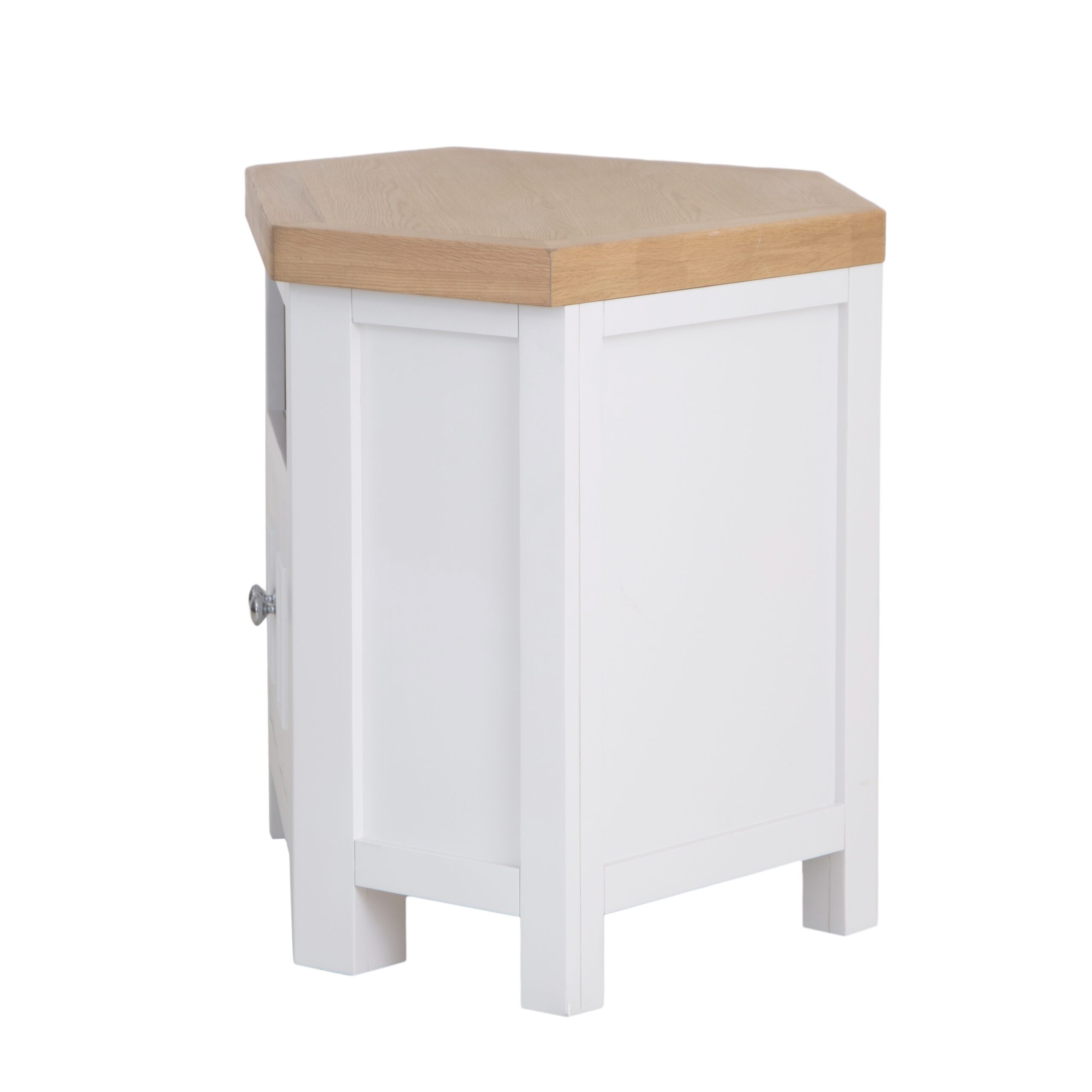 White Oak Corner Tv Stand - Image 10