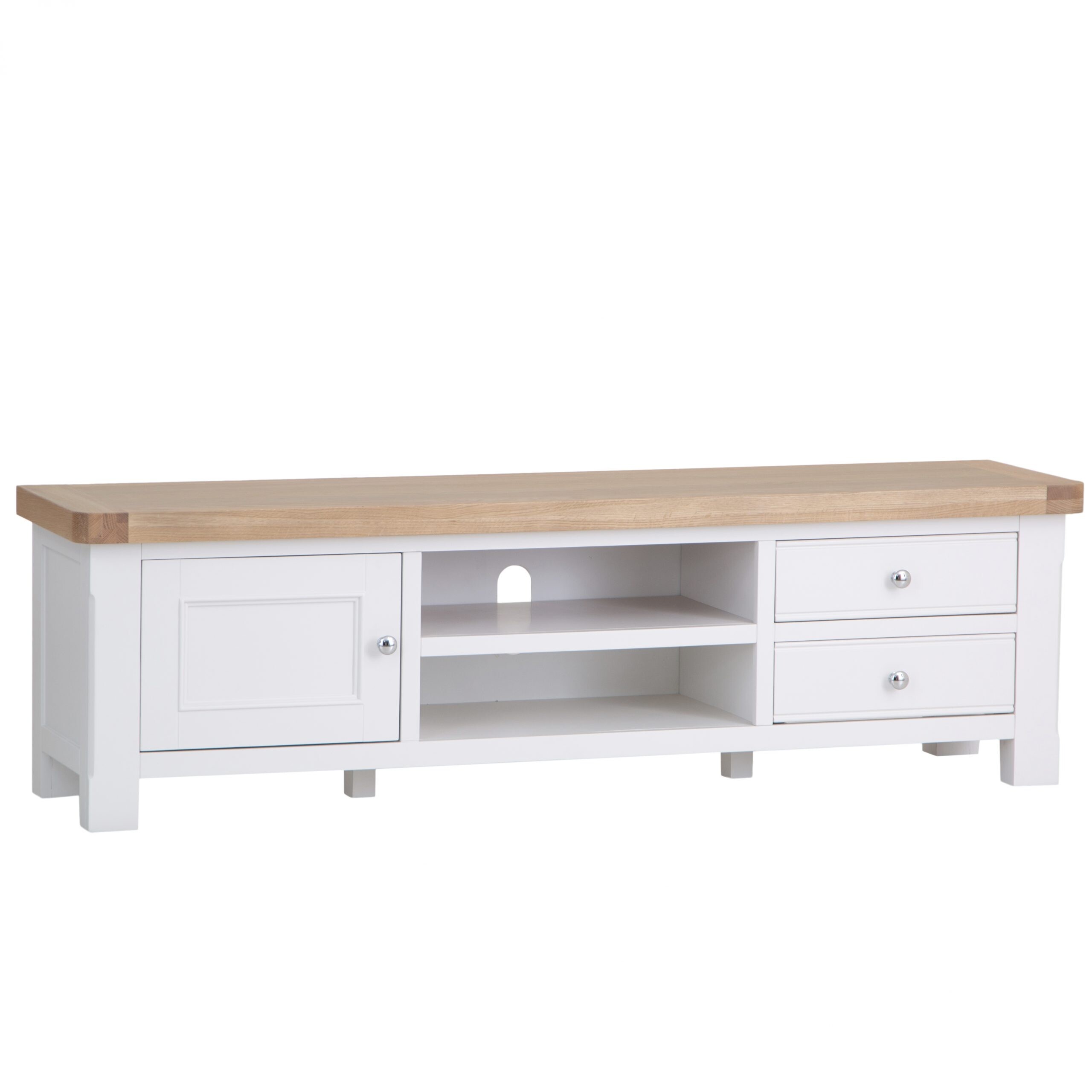 Large White Oak TV Unit - Image 3