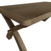 2.0m Cross Leg Dining Table - Image 9