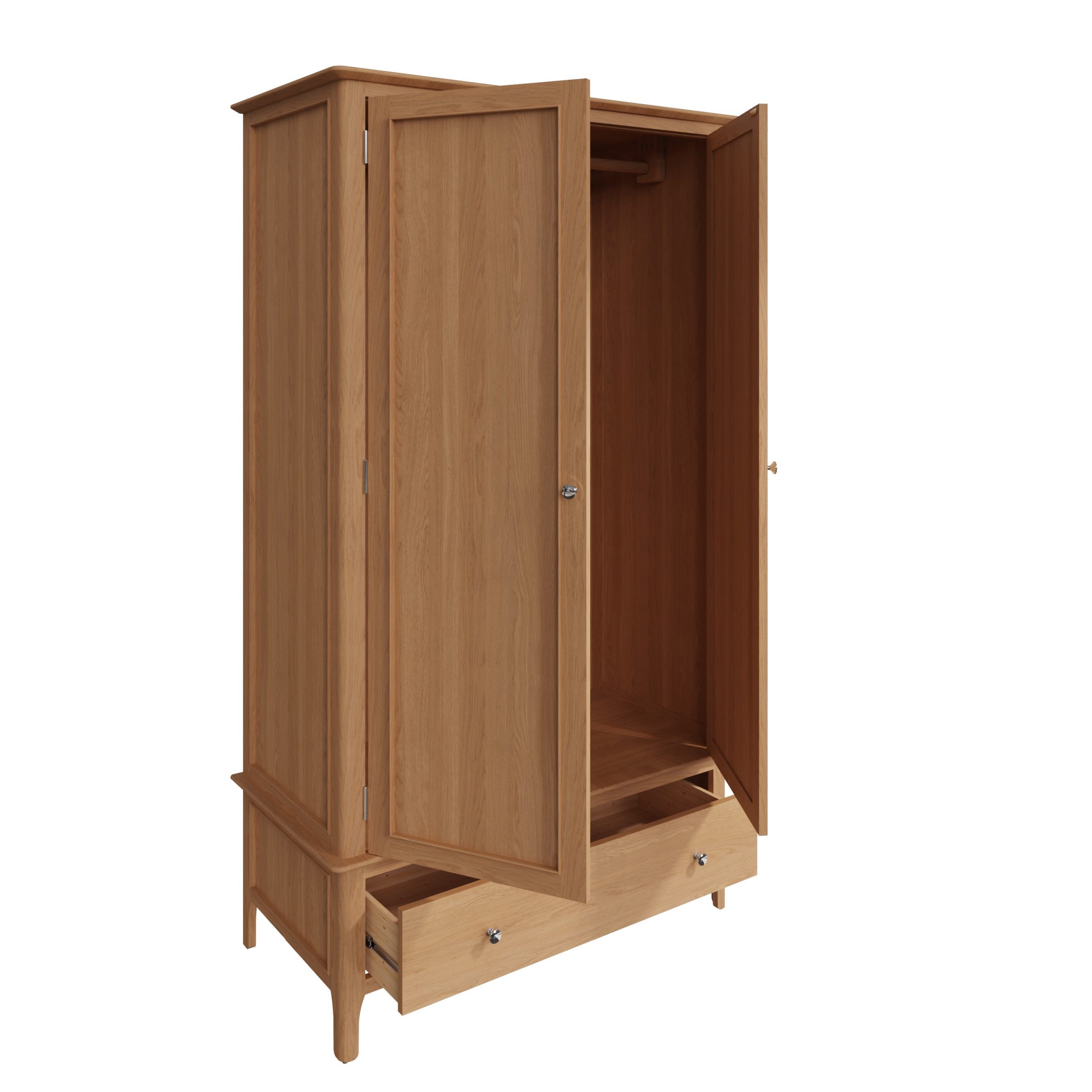 Sleek Oak Wardrobes with Drawers - Organize in Style! - Image 3