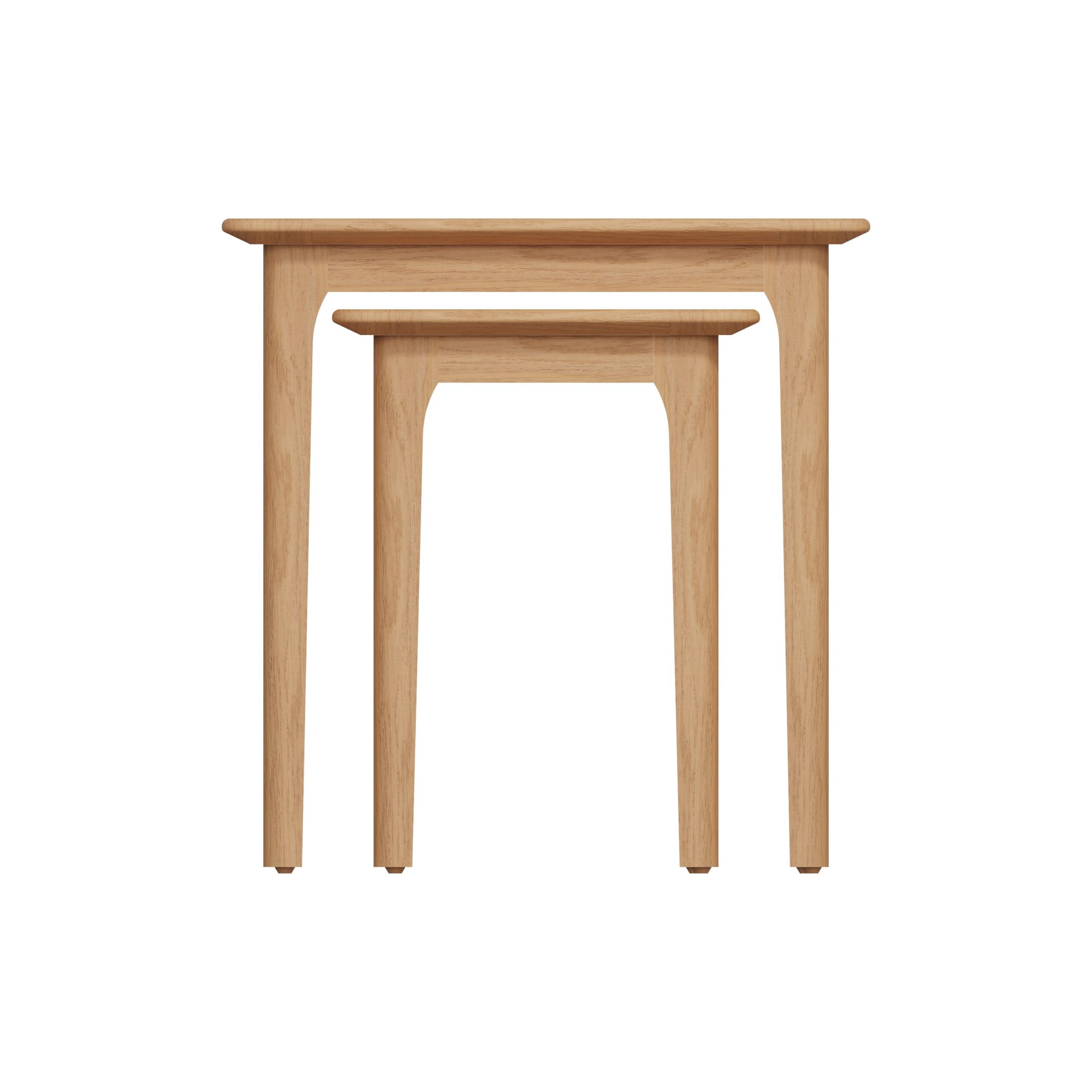 Nest of Tables Light Oak - Set of 2 Stylish and Space-Saving - Image 4