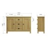 Oak Sideboard And TV Unit - Image 9