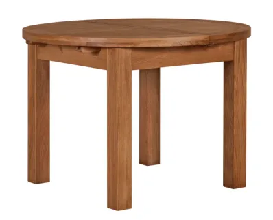 Oak Round Extendable Dining Table