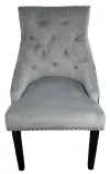 Velvet Grey Dining Chairs - Image 2