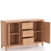 Natural Oak 2 Door 3 Drawer Sideboard - Image 4