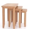 Natural Oak Nest of 3 Tables - Image 2