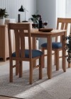 Natural Oak Square Dining Table