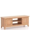 Natural Oak Wide TV Cabinet - Image 2