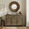 Smoked Oak Large Sideboard 3 Door 3 Drawer