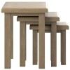 Smoked Oak Nest Of 3 Tables - Image 4