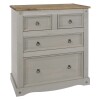 2+2 Chest Of Drawers Grey
