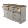 Wooden Sideboard in Grey 3 Doors