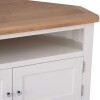 Corner TV Stand White