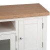 White and Oak TV Unit