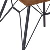 Studded Back Chair with Ornate Legs - Tan - Image 11