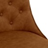 Studded Back Chair with Ornate Legs - Tan - Image 5