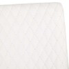 Diamond Stitch Dining Chair, Chrome Legs - White - Image 7