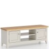 Light Grey Painted Wide TV Cabinet - Image 3