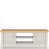 Light Grey Painted Wide TV Cabinet - Image 5